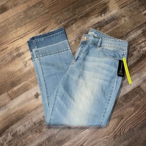 INC denim straight leg regular fit ankle NWT 28” inseam
